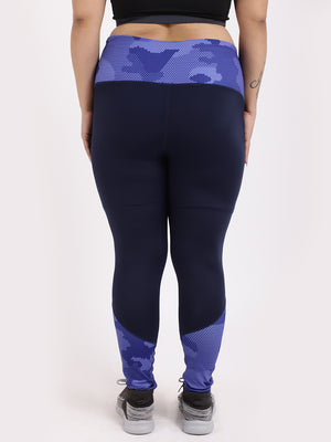 Navy Print Style Diva Leggings