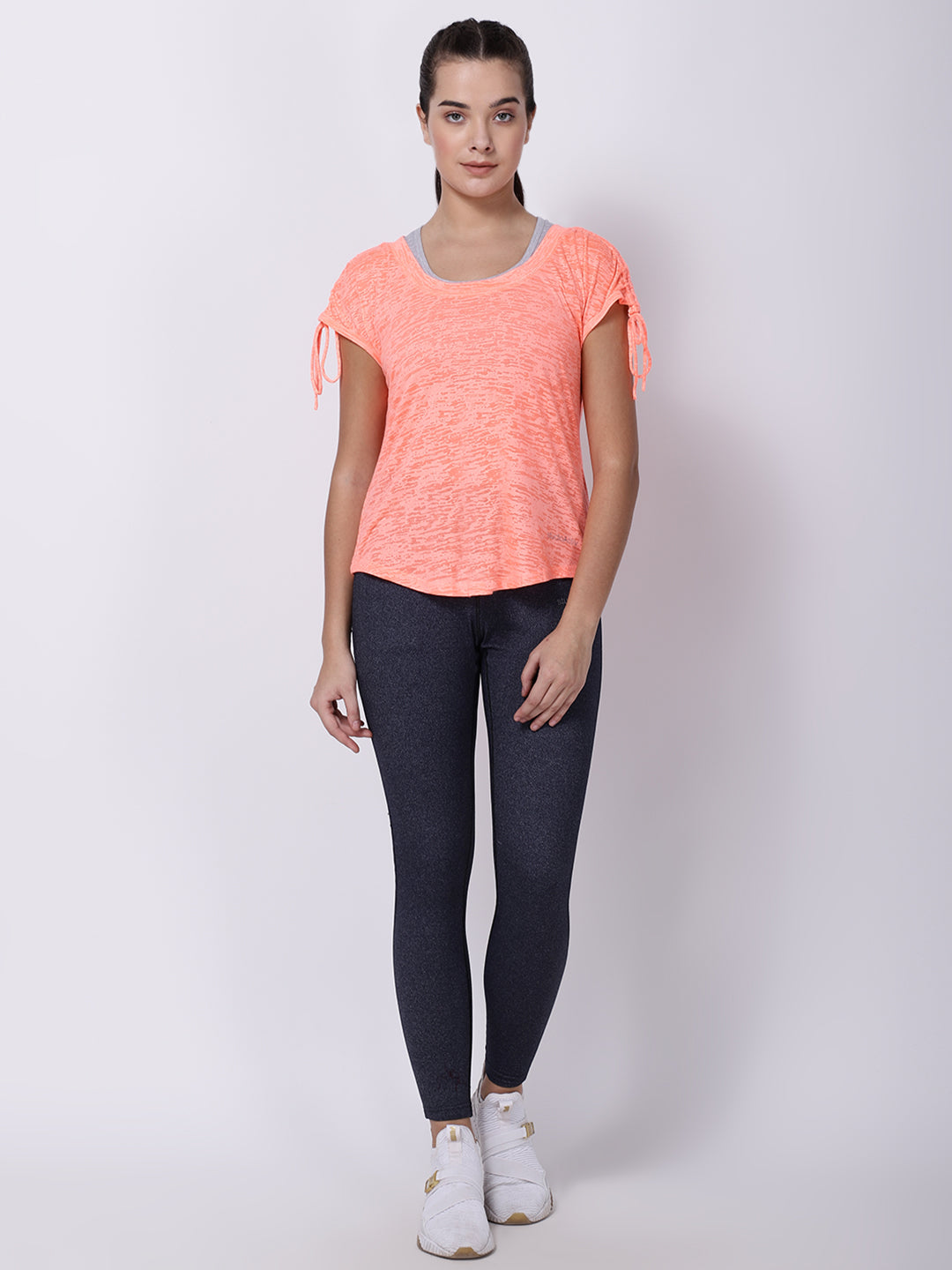 Neo-Orange Burnout Light Breeze Tee