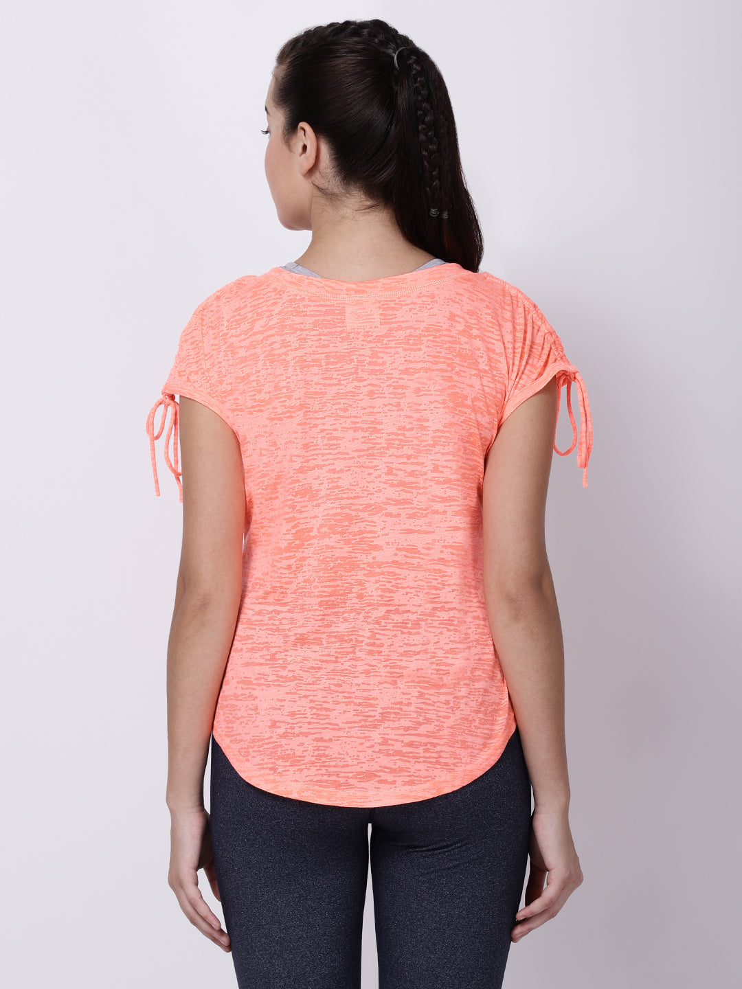 Neo-Orange Burnout Light Breeze Tee
