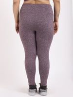 Purple Melange Pace Leggings