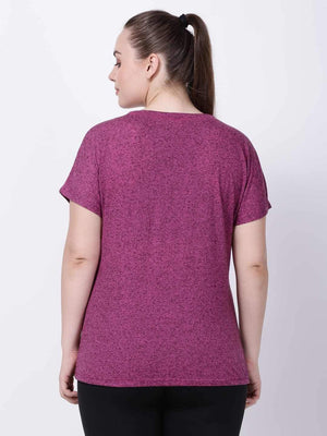 Purple Comfy Drawstring Tee