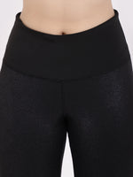Black Shimmer Stunner Bolt Leggings