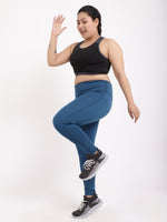 Teal Power Fashion Leggings
