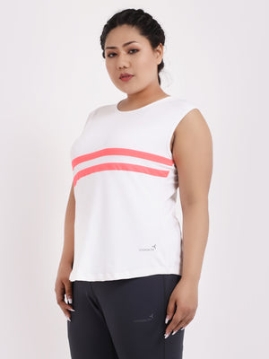 White Neo Be Strong Tee