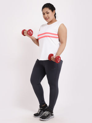 White Neo Be Strong Tee