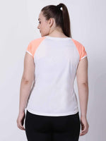 White Neo-Orange Feel Free Tee