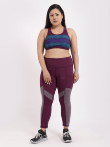 Wine Melange Freedom Leggings