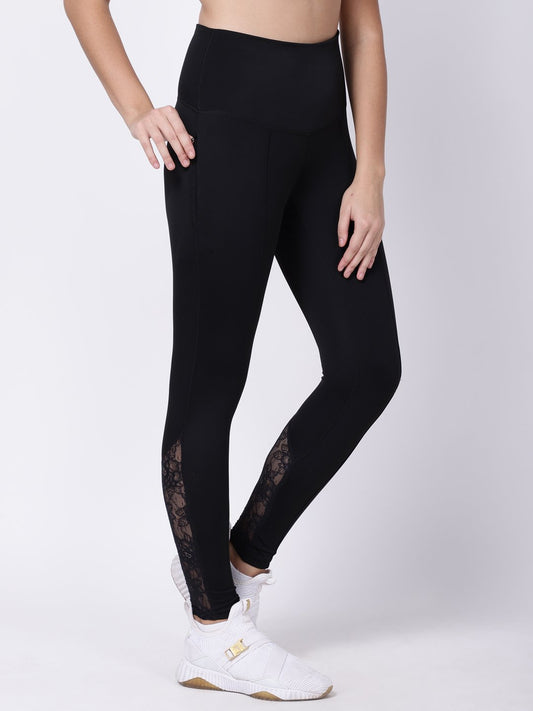 Black Lace Dainty Darling Leggings