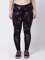 Black Pink Print Power Fashion Leggings