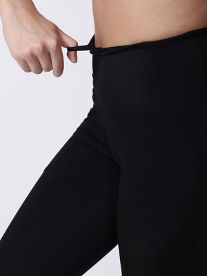 Black Pink Striped Ace Leggings