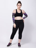 Black Side Print Summer Breeze Capri