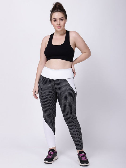 Black White Printed Roadrunner Leggings