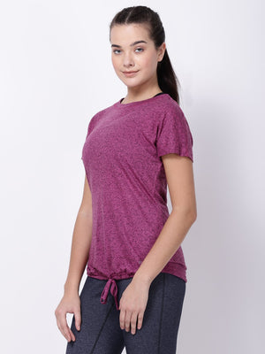 Purple Comfy Drawstring Tee