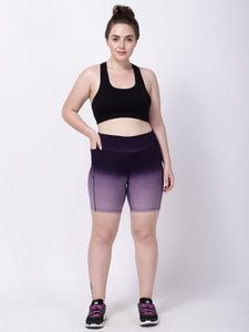 Purple Dip-Dye Free Bird Training Shorts
